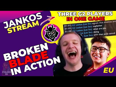 G2 Jankos and New G2 TopLaner BrokenBlade in Action ft. Caps