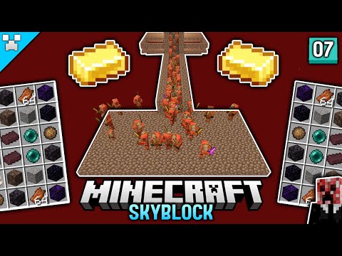 The MULTIFUNCTIONAL Minecraft Skyblock GOLD farm! (Ep.7)