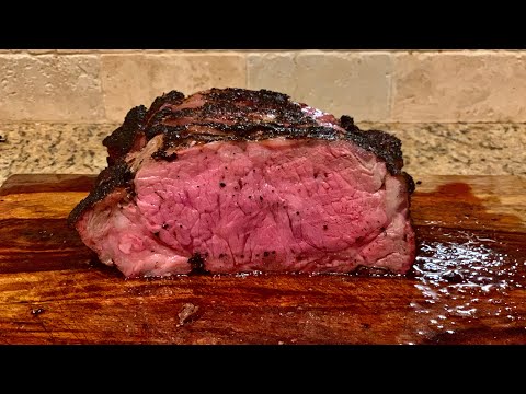Prime Rib Alternative, Smoked Strip Roast on the PK...
