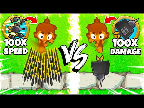 100x DAMAGE vs 100x SPEED (BTD6)