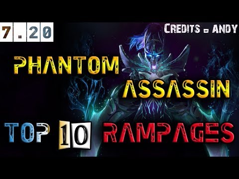 Dota 2 - Top 10 Phantom Assassin Rampages | 7.20 |