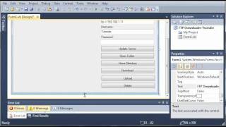 Visual Basic Tutorial - 178 - FTP Downloader Part 1 Creating The GUI