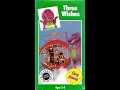 Barney Three Wishes 1992 VHS
