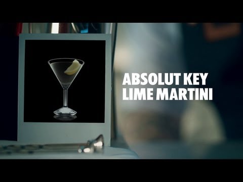ABSOLUT KEY LIME MARTINI DRINK RECIPE - HOW TO MIX