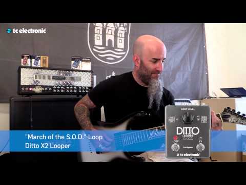 Scott Ian (Anthrax) creates his "March of the S.O.D" Loop for Ditto X2 Looper
