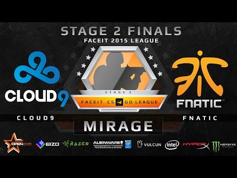 Cloud9 vs Fnatic - SEMIFINAL - Map 1 - Mirage (FACEIT Stage 2 Finals)