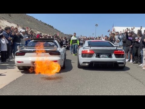 2 Step / Rev Battle IFO Colorado 2023 with RX7 vs R8 vs GTR vs Nova vs Z plus more!
