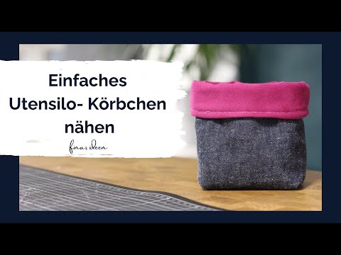 Sewing your first simple Utensilo basket - detailed step by step instructions