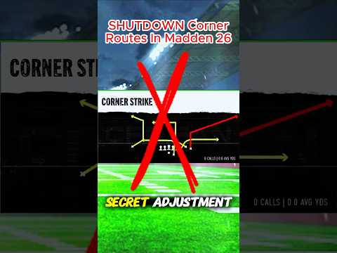 The SECRET Defense To Stop Corner Routes in Madden 26! 🔒 (EASY) #shorts