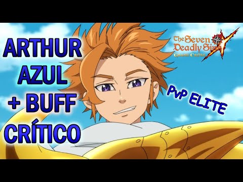 Arthur azul abusando da Regra do PvP Elite - The Seven Deadly Sins: Grand Cross Global