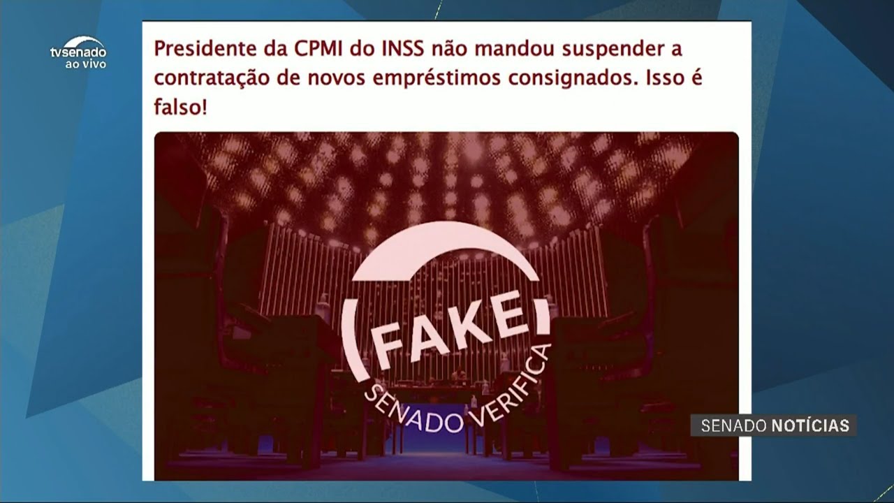 FAKE! CPMI do INSS não mandou suspender novos empréstimos consignados. Isso é falso!