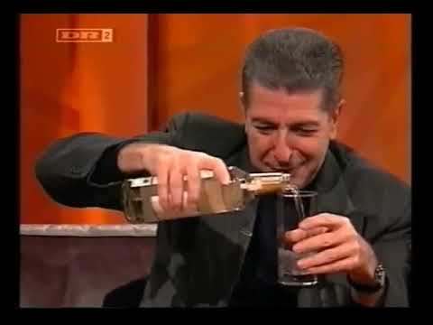 Leonard Cohen's cocktail Red Needle (Danish TV, 1992)