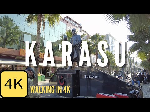 Walk in Karasu, Sakarya, Turkey, 4k Resolution, City Walking Tour, Black Sea, Karadeniz