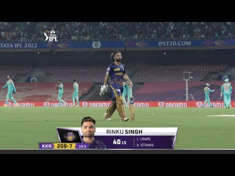 Rinku Singh 40(15) vs LSG | Fiery Innings from Rinku | Price of Clutch |#RinkuSingh#IPL#KKRvsLSG#