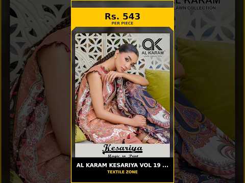 Al Karam Kesariya Vol 19 - Stitched – product video thumbnail