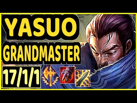 STERAK'S GAGE YASUO - KASHTELAN (YASUO) vs LUX - 17/1/1 KDA MID GAMEPLAY - EUW Ranked GRANDMASTER