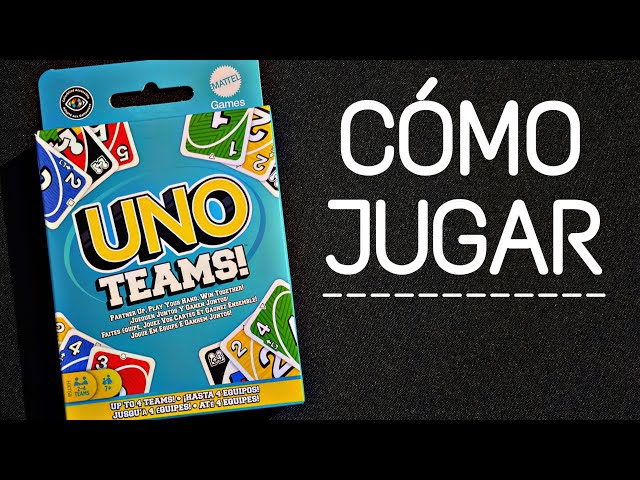 Vídeo relacionado con Mattel Games UNO Teams Juego de cartas para noches de juegos, viajes, acampadas y fiestas, para jugadores +7 años en hasta cuatro equipos, cartas aptas para jugadores daltónicos, HXT58