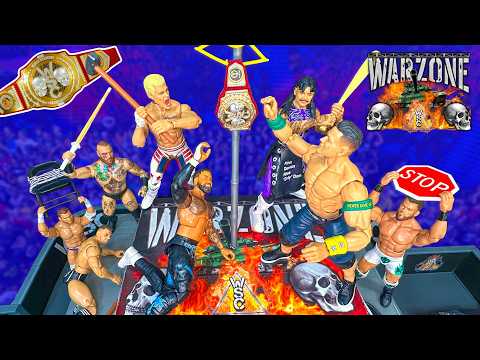 8-Man Warzone WWE Action Figure Match - Hardcore Championship