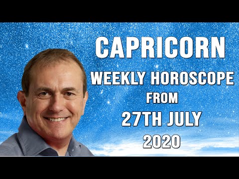 Capricorn Weekly Horoscope from 27th July 2020