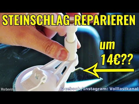 TEST: STEINSCHLAG SELBST REPARIEREN? Steinschlag Reparatur Set / Windshield Chip Repair DIY
