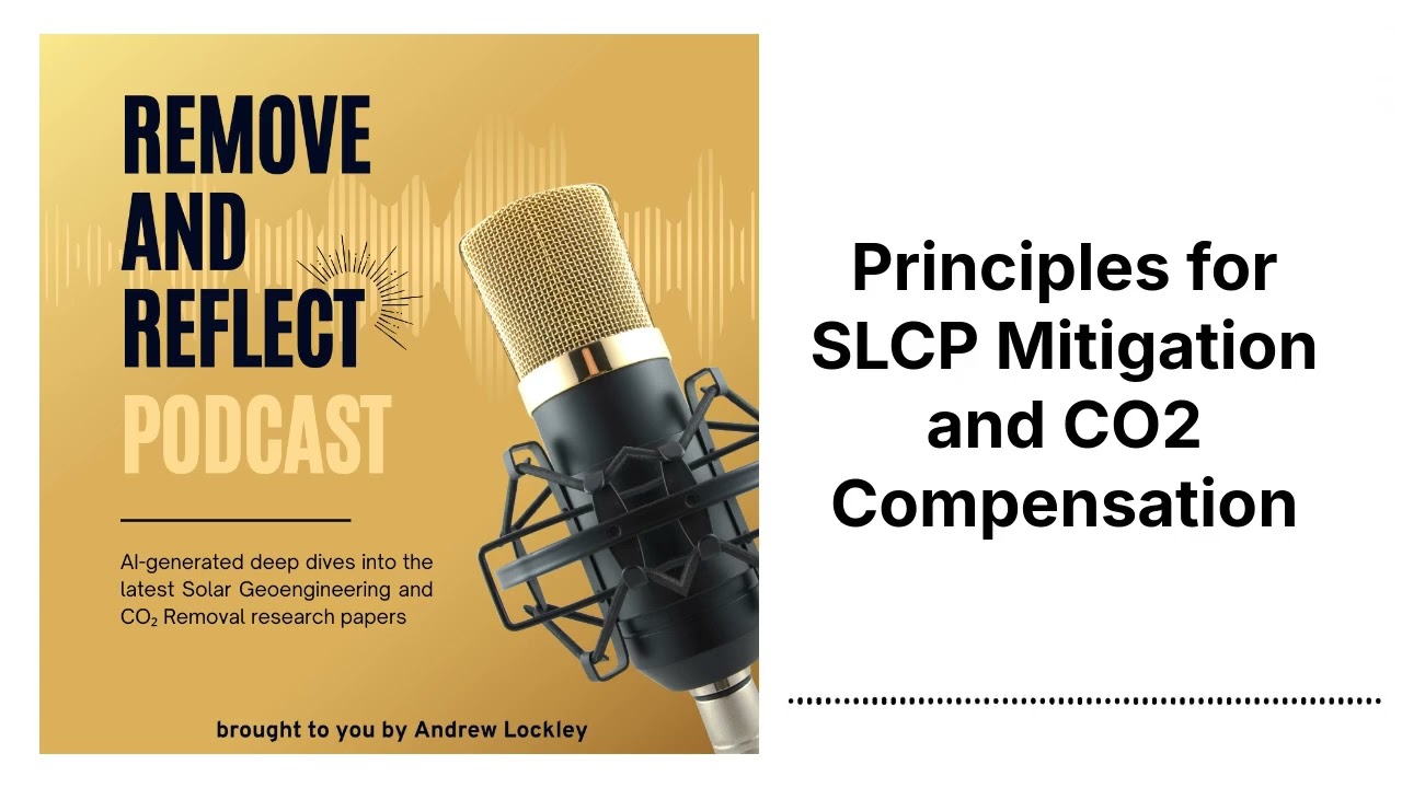 Principles for SLCP Mitigation and CO2 Compensation | Remove and Reflect Podcast