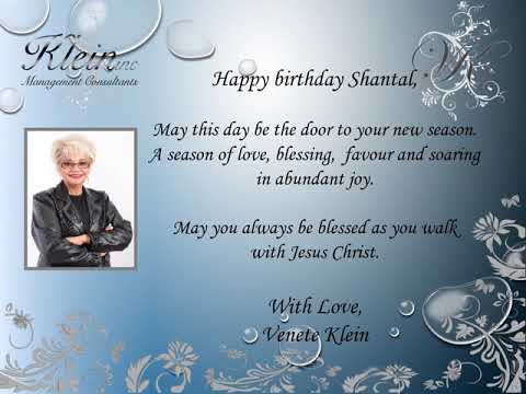 Happy Birthday Shantal