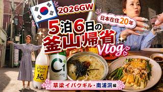 【韓国・부산】日本在住20年…5泊6日で釜山に帰省しました｜草梁 イバグギル・南浦洞編 Vlog