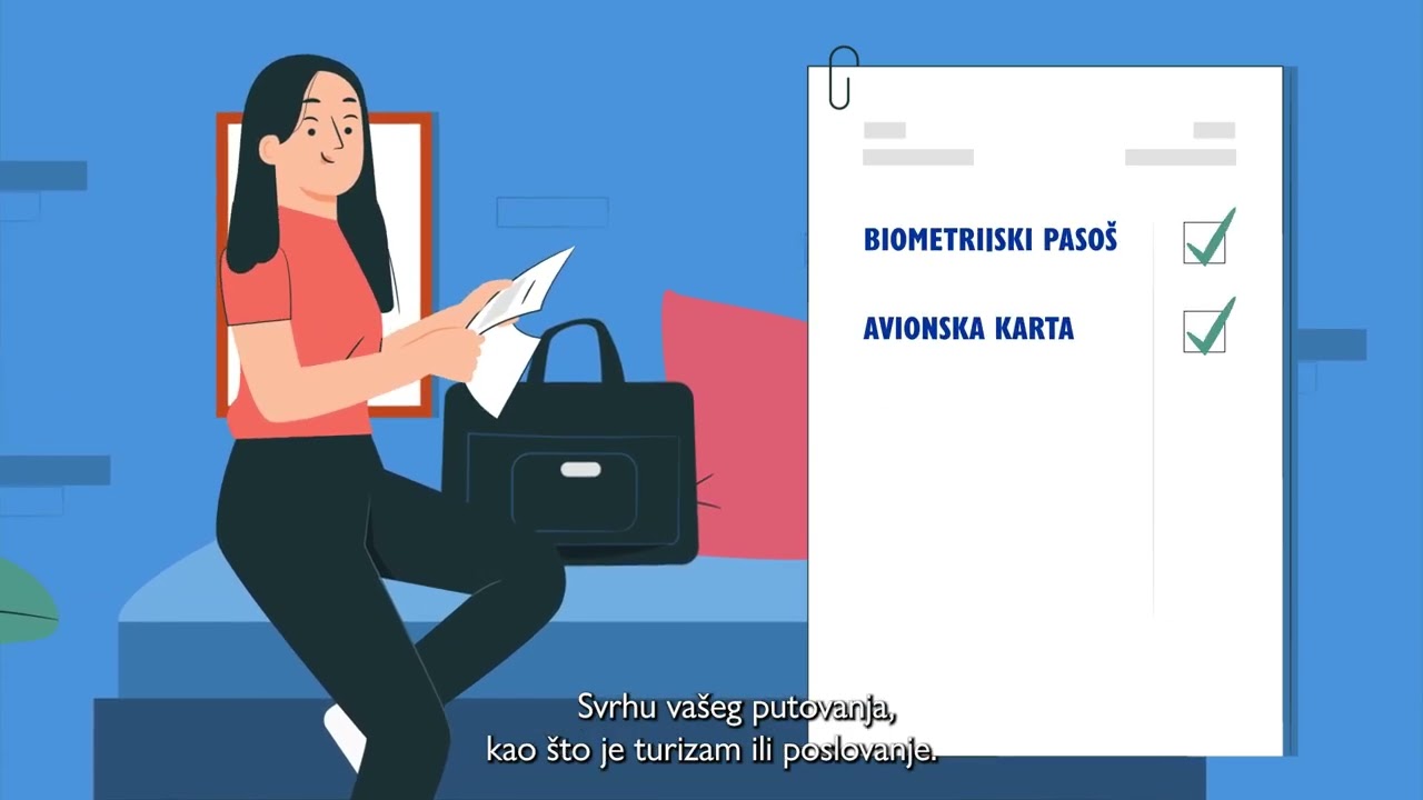 Video sa jasnim i praktičnim informacijama o bezviznom putovanju ka Šengenskoj zoni.