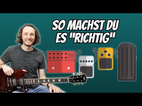 Effektpedale für die E-Gitarre richtig anschließen - so geht's!
