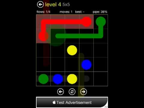 FLOW HD WALKTHROUGH LEVEL 1 - 10 GAMEPLAY (iPhone,iPod,iPad)