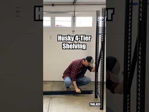 Husky Shelving with Wheels #garagestorage #diy #tools #automobile
