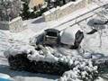 Snow In Athens 2008 Car Crash
