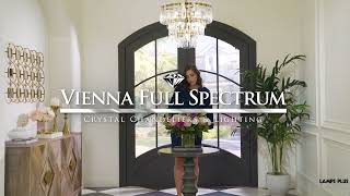 Watch A Video About the Vienna Full Spectrum Luxum Brass 8 Light Crystal Chandelier