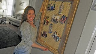 DIY Chicken Wire Picture Frame | Birthday Present in a Pinch