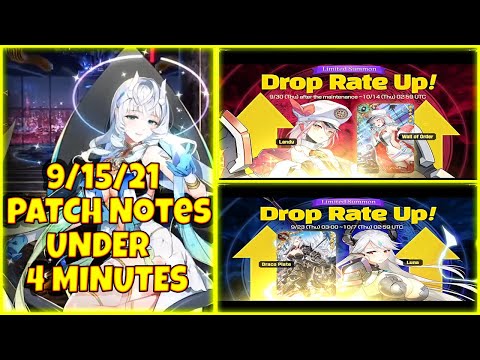 9/15/21 Patch Notes Under 4 Minutes Epic Seven