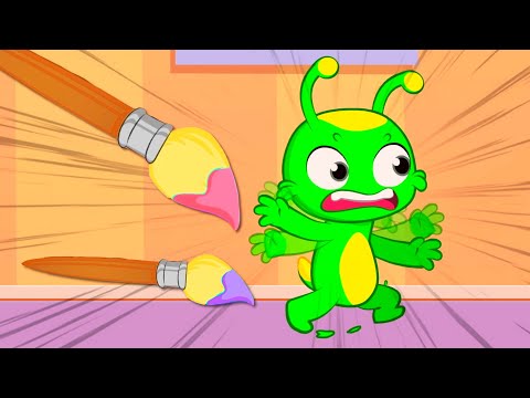 New video! Groovy The Martian learn the colors with a funny dream about being a magic canvas 🔴 🟡