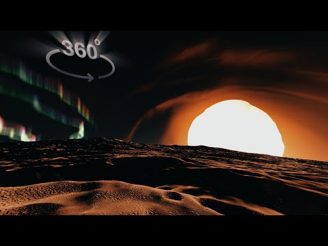 Standing on the Moon of a Gigantic Star System - 360° VR Timelapse (4K)