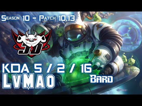 JDG LvMao BARD vs SENNA Support - Patch 10.13 KR Ranked