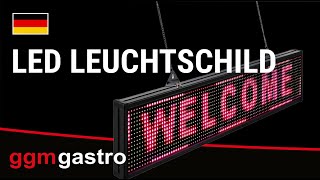Enseigne lumineuse LED - Welcome - personnalisable