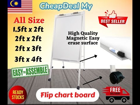 2x3 Flip Chart Board With Tripod Stand