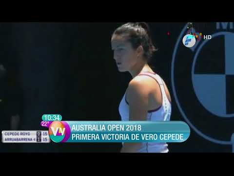 Veronica Cepede en el Australia Open 2018