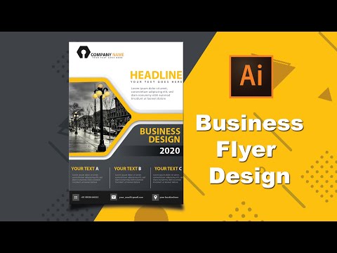 Illustrator CC Tutorial Graphic Design Business Flyer Design