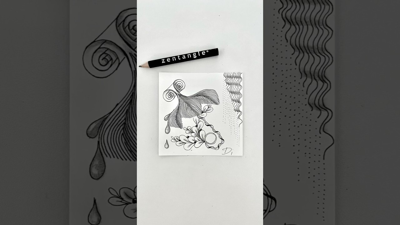 #zentangle #meditativeszeichnen #abstractdrawing #xircus #wyfore #flux #msst #creativity