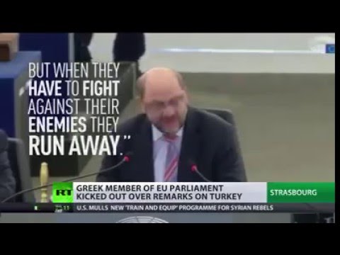 Greek MEP thrown out of Parliament for harsh words against Turkey