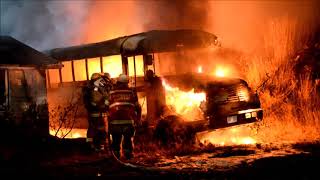 School Bus Fire in Mount Pearl