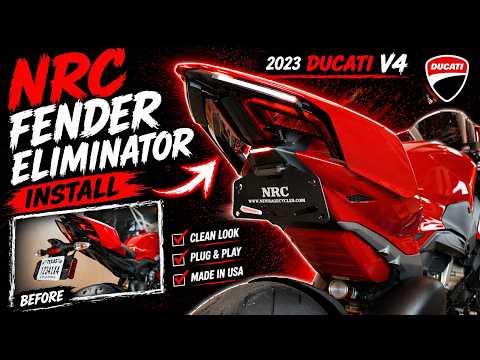 NRC fender eliminator install on my 2023 Ducati V4