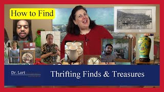 Thrift Store Finds & Secrets - Lithographs, Ceramics, Prints, Bargains, Vases, Metal, more -Dr. Lori