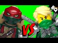 LEGO Ninja Turtles TMNT VS LEGO Ninjago Ninja ...