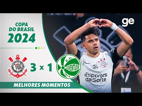 Gols e lances de Corinthians x Juventude-RS