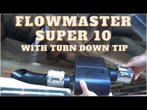 2006 GMC Sierra 1500 SLE Crew Cab Z71 Gets a Flowmaster Super 10 Muffler With Turndown Tip